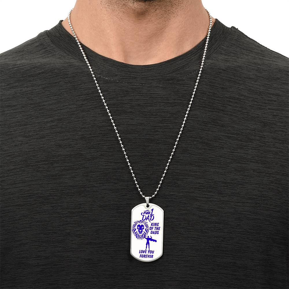 For my father, I love you endlessly, Dog Tag