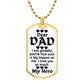 For my Dad, I love forever, Dog Tag