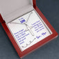 to my son, love you forever, Stainless Cross Necklace w/ Ball Chain