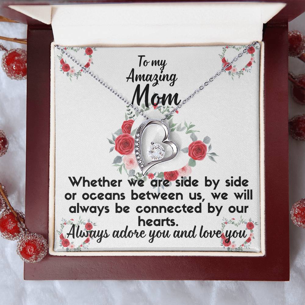 For my mom, I love you forever, Forever Love Necklace with On Demand Message Card