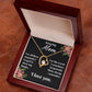 For my mom, I love you endlessly, Forever Love Necklace with On Demand Message Card