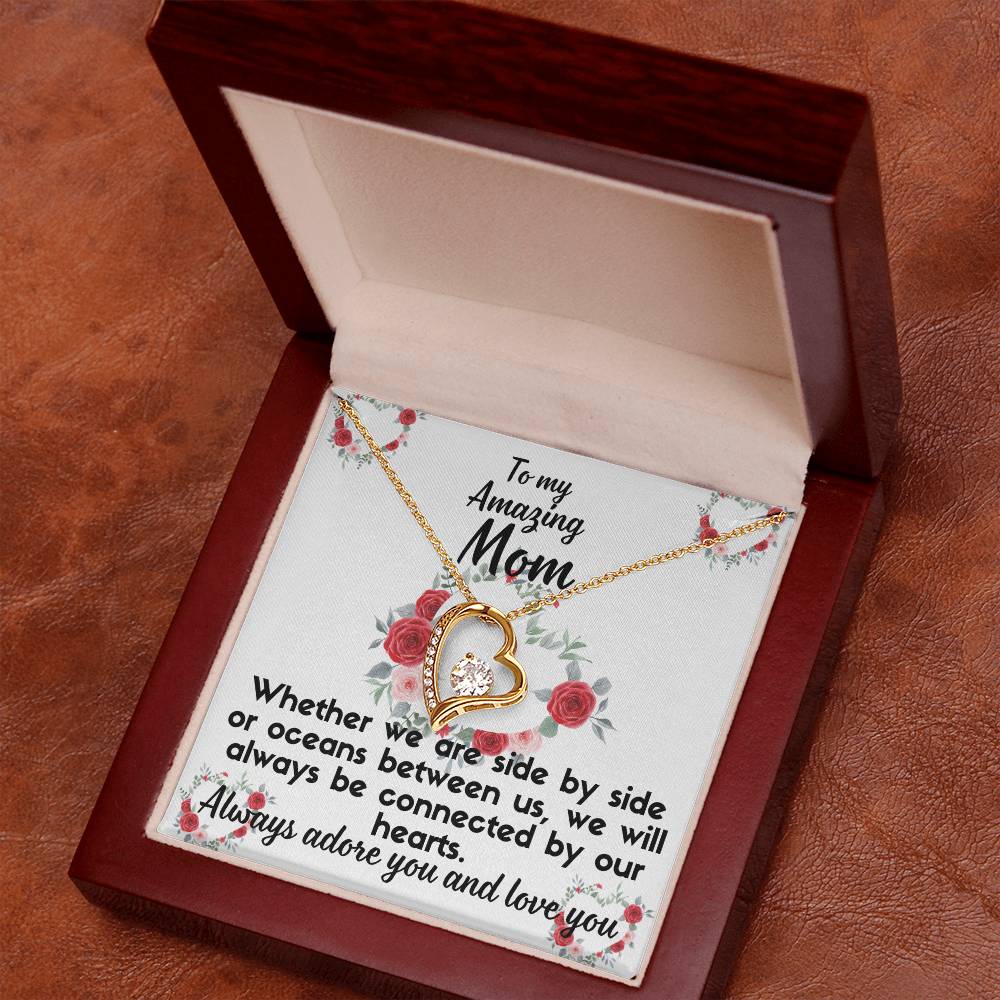 For my mom, I love you forever, Forever Love Necklace with On Demand Message Card
