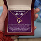 For my mom, I love you endlessly, Forever Love Necklace with On Demand Message Card