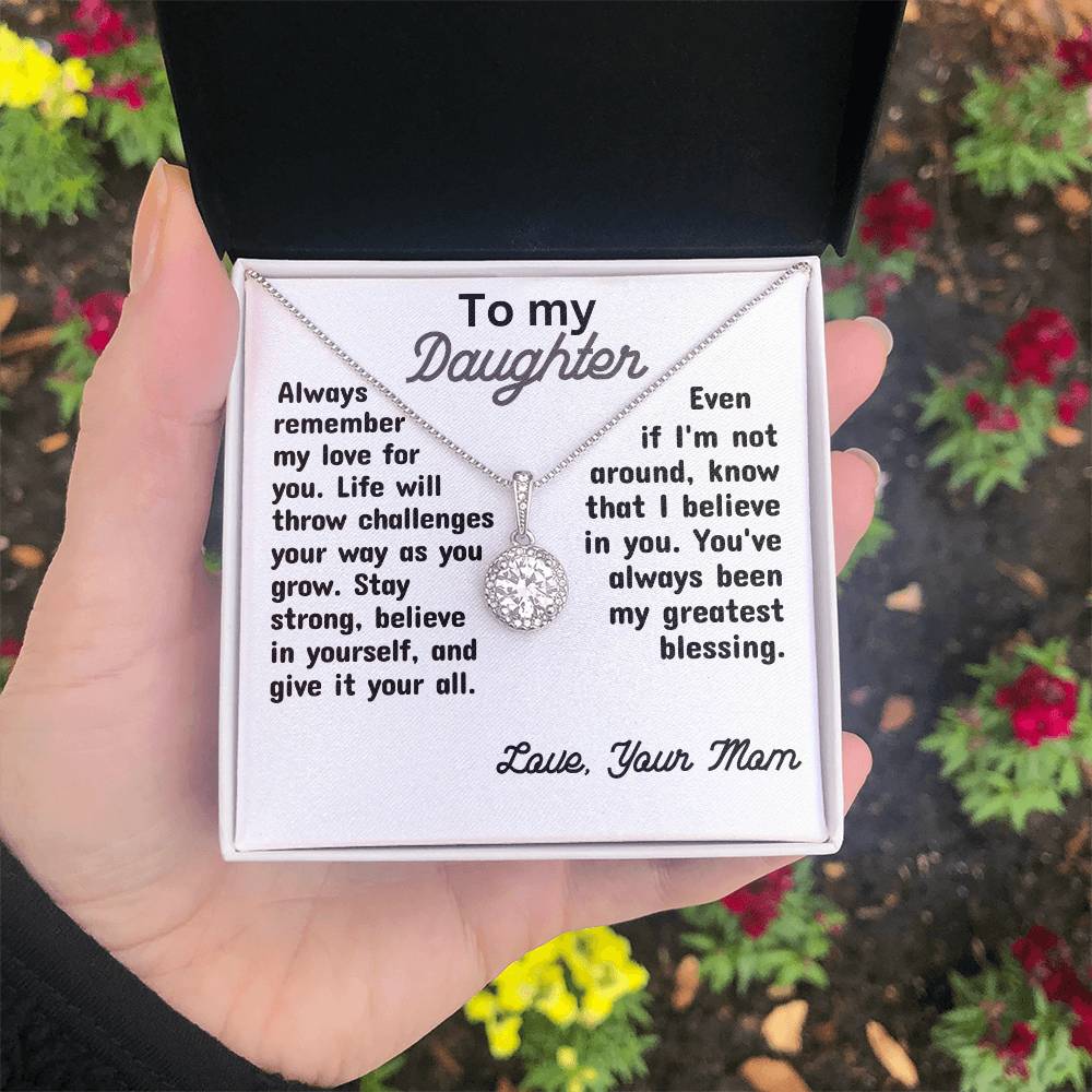 For my daughter, always love you, Eternal Hope Necklace