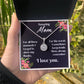 For my mom, always love you, Eternal Hope Necklace