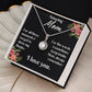 For my mom, always love you, Eternal Hope Necklace