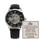 For my husband, I love you, Men's Openwork Watch
