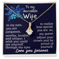 For my wife, love you forever, Alluring Beauty Necklace (Yellow & White Gold Variants)