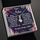 For my mother, love you forever, Alluring Beauty Necklace (Yellow & White Gold Variants)