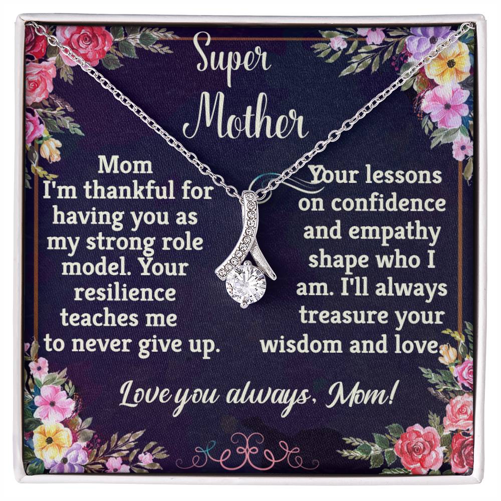 For my mother, love you forever, Alluring Beauty Necklace (Yellow & White Gold Variants)