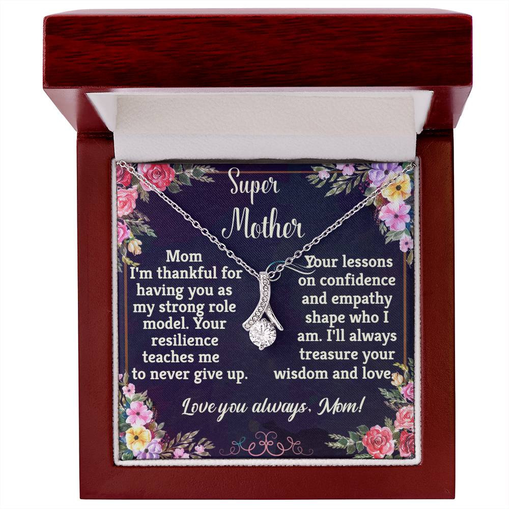 For my mother, love you forever, Alluring Beauty Necklace (Yellow & White Gold Variants)