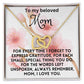 For my mom, love you endlessly, Interlocking Hearts Necklace (Yellow & White Gold Variants)