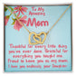 For my mom, I love you, Interlocking Hearts Necklace (Yellow & White Gold Variants)