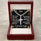 For my son, I love you endlessly, Artisan Cross Necklace on Cuban Chain w/ MC
