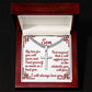 To my son, I love you, Artisan Cross Necklace on Cuban Chain w/ MC