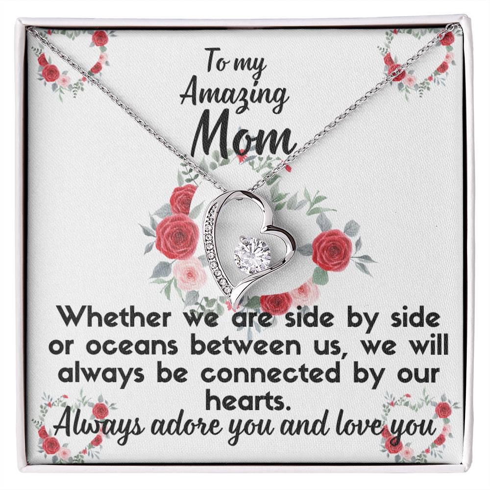For my mom, I love you forever, Forever Love Necklace with On Demand Message Card