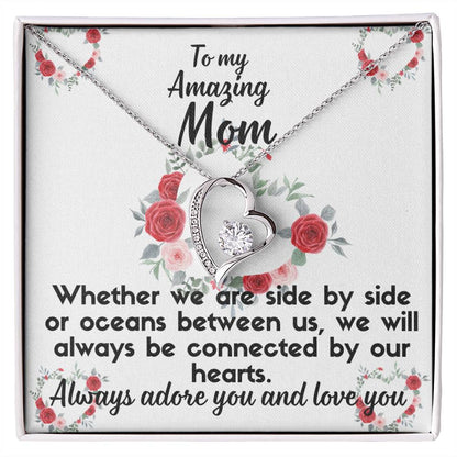 For my mom, I love you forever, Forever Love Necklace with On Demand Message Card