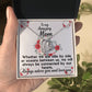 For my mom, I love you forever, Forever Love Necklace with On Demand Message Card