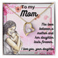For my mom, I love you, Forever Love Necklace with On Demand Message Card