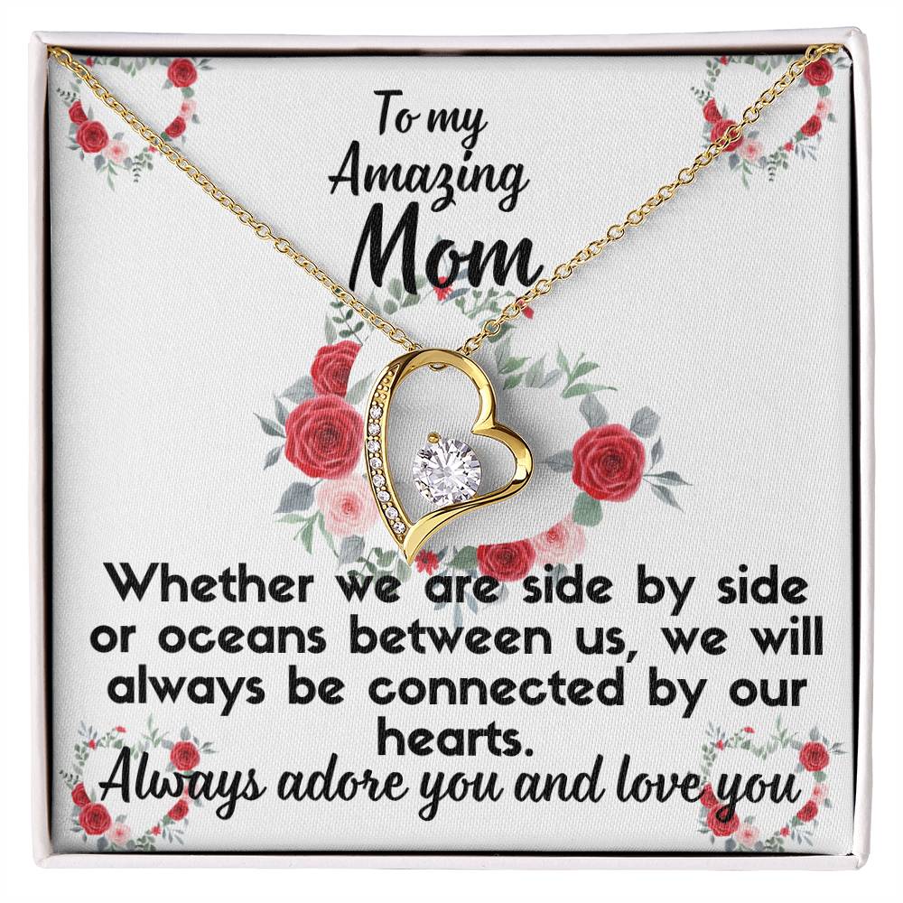 For my mom, I love you forever, Forever Love Necklace with On Demand Message Card