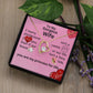 For my wife, I love you forever, Forever Love Necklace with On Demand Message Card