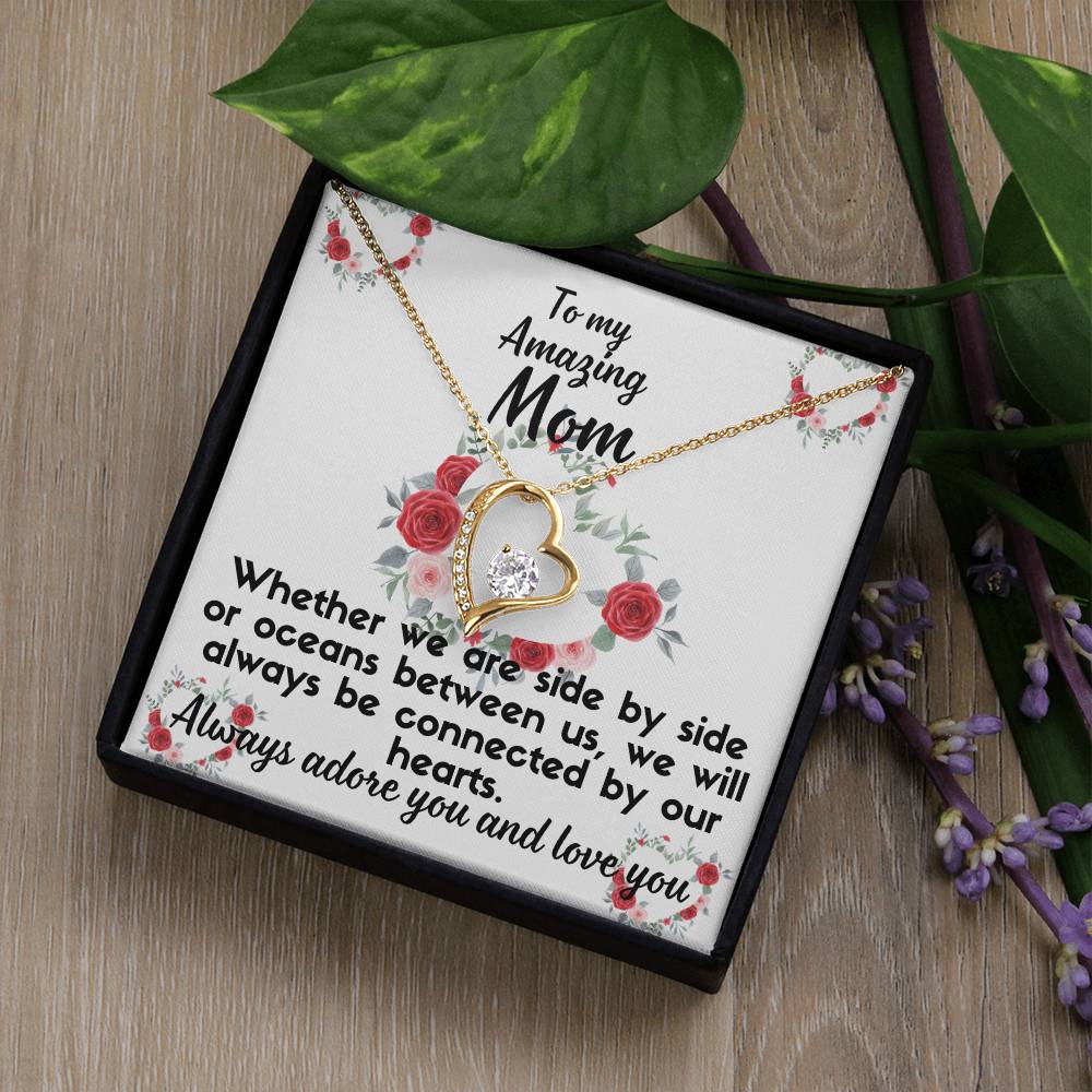 For my mom, I love you forever, Forever Love Necklace with On Demand Message Card