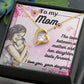 For my mom, I love you, Forever Love Necklace with On Demand Message Card